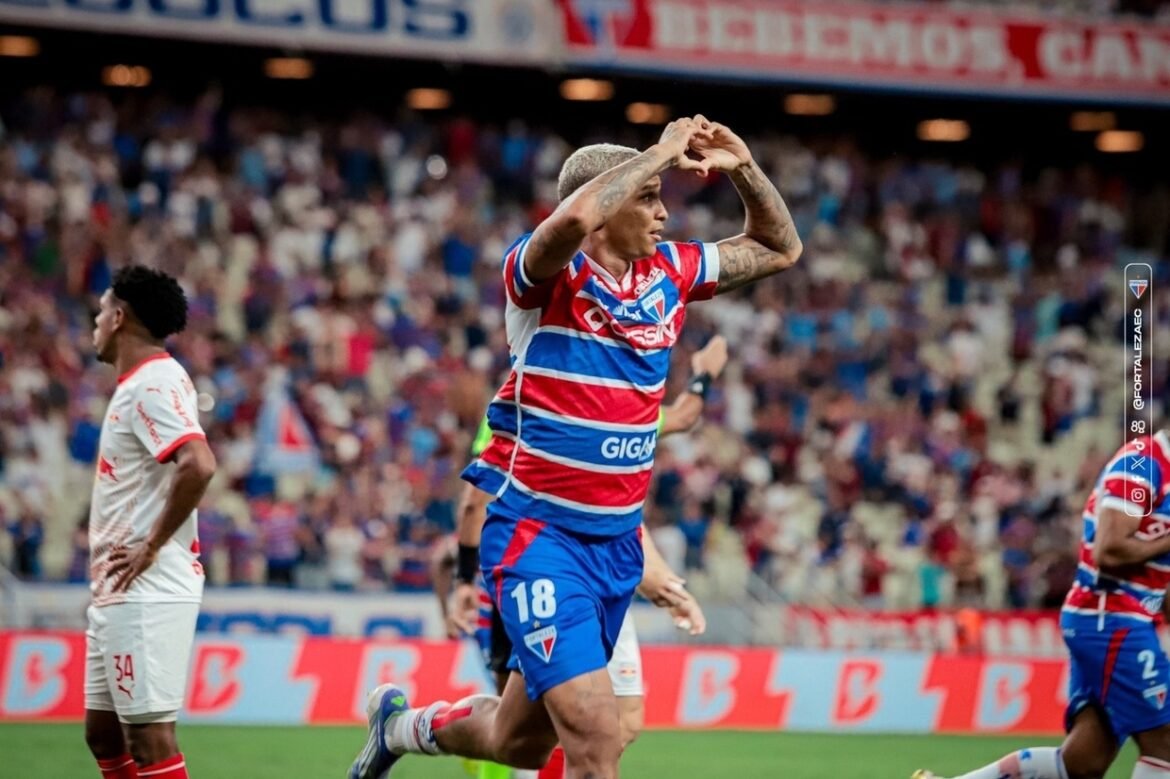 Fortaleza vence o Bragantino e encerra jejum de vitórias no Brasileirão após seis partidas