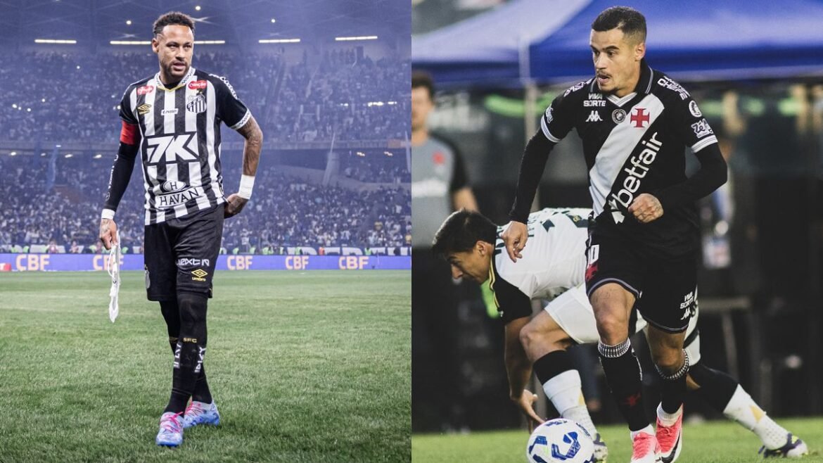 Onde assistir ao vivo Santos x Vasco na Série A 2025