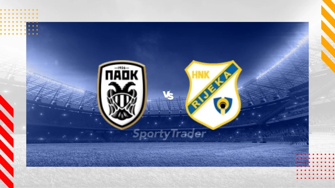 Palpite PAOK Salónica x HNK Rijeka na Liga Europa 28/08/2025
