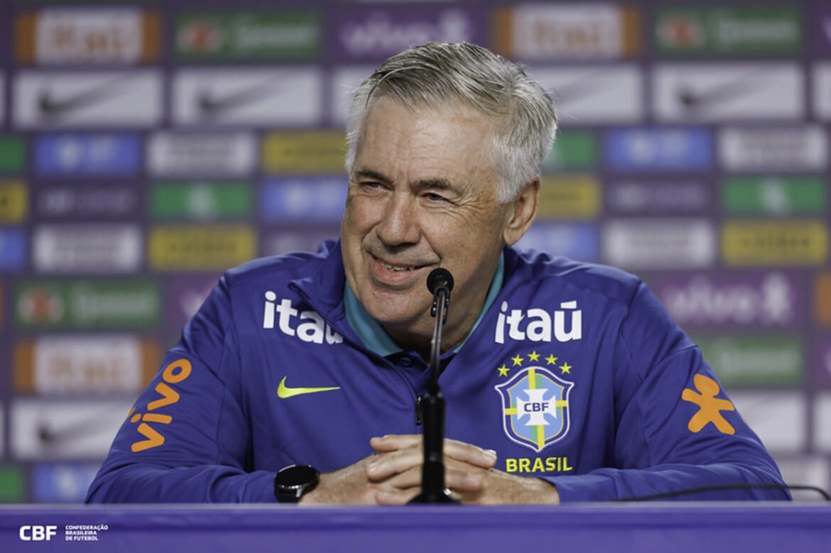 Ancelotti anuncia mudanças na seleção brasileira para o confronto contra a Bolívia