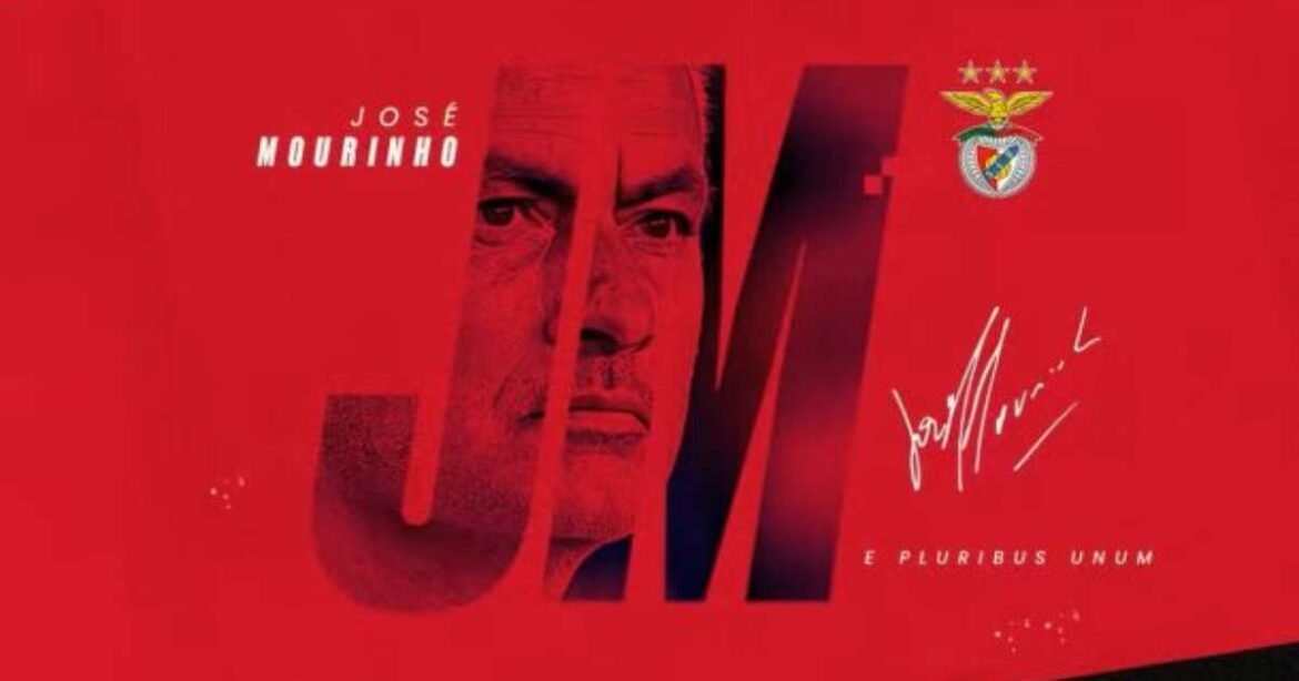 Benfica confirma volta do treinador José Mourinho após 25 anos