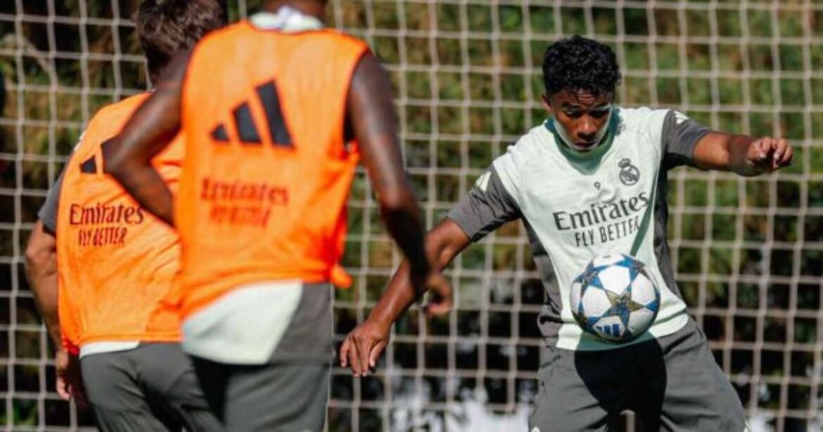 Endrick retoma treinamentos e pode estrear pelo Real Madrid após longa ausência de quatro meses