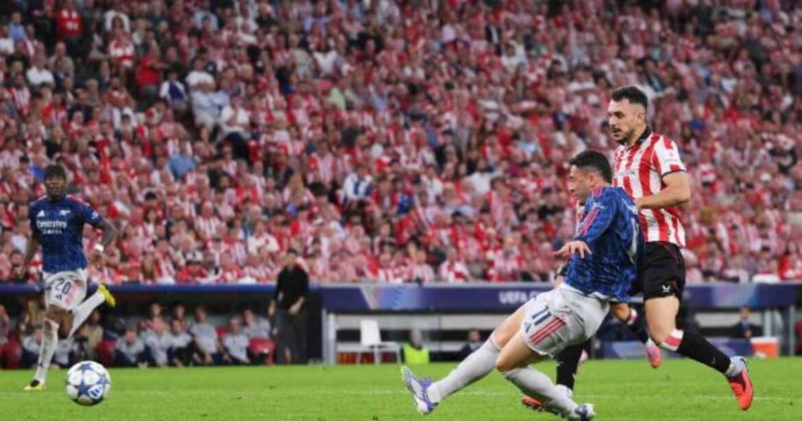 Martinelli se destaca e Arsenal conquista vitória sobre o Athletic Bilbao na estreia da Champions League