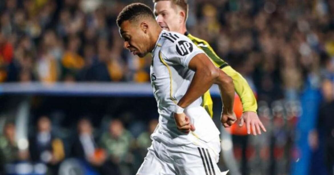 Mbappé brilha com três gols em vitória convincente do Real Madrid sobre o Kairat na Champions