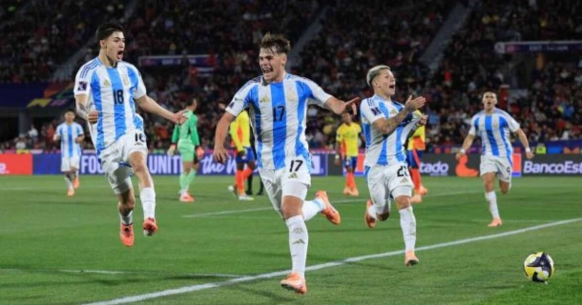 Com gol de atleta revelado por Messi, Argentina elimina Colômbia e avança para a final do Mundial Sub-20