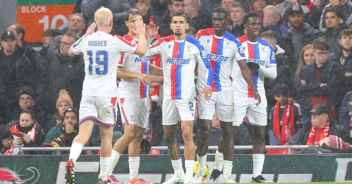 Crystal Palace derrota o Liverpool e avança na Copa da Liga Inglesa