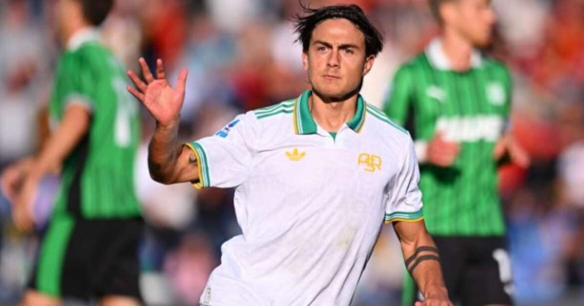Dybala brilha, Roma supera Sassuolo e se aproxima do topo da Série A