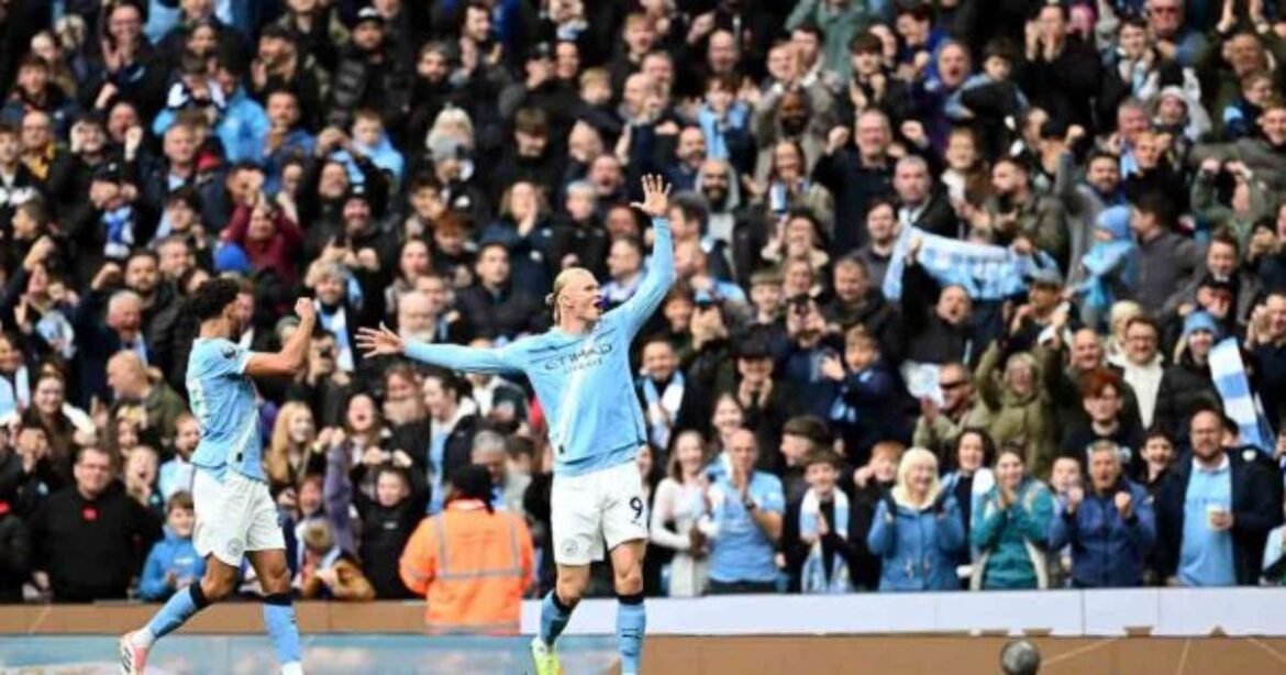 Haaland brilha e Manchester City conquista vitória sobre o Everton no Etihad