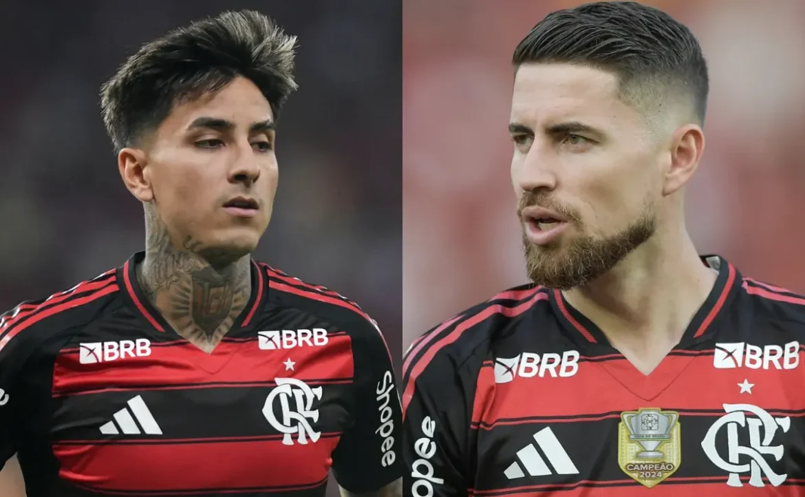 Pulgar e Jorginho reassumem a titularidade no Flamengo após quatro meses longe da equipe