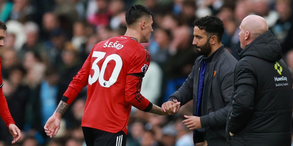 Amorim pode deixar Sesko de lado ao destacar o "Osimhen caseiro" do Manchester United.