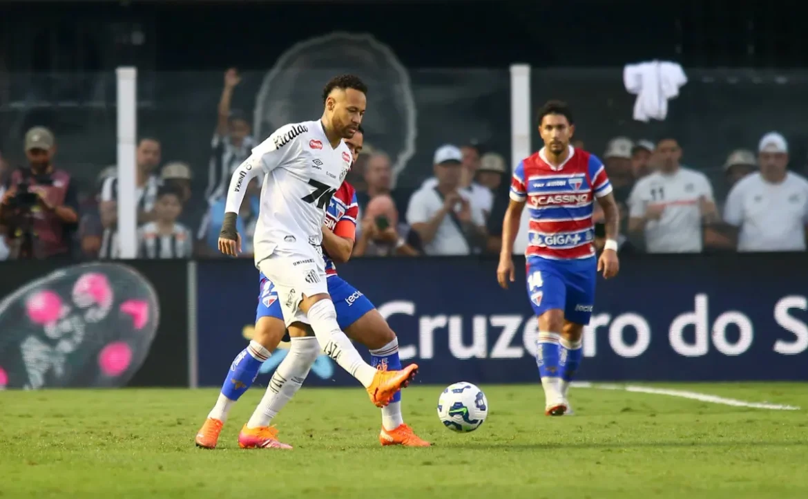 Comportamento de Neymar se destaca no confronto entre Santos e Fortaleza
