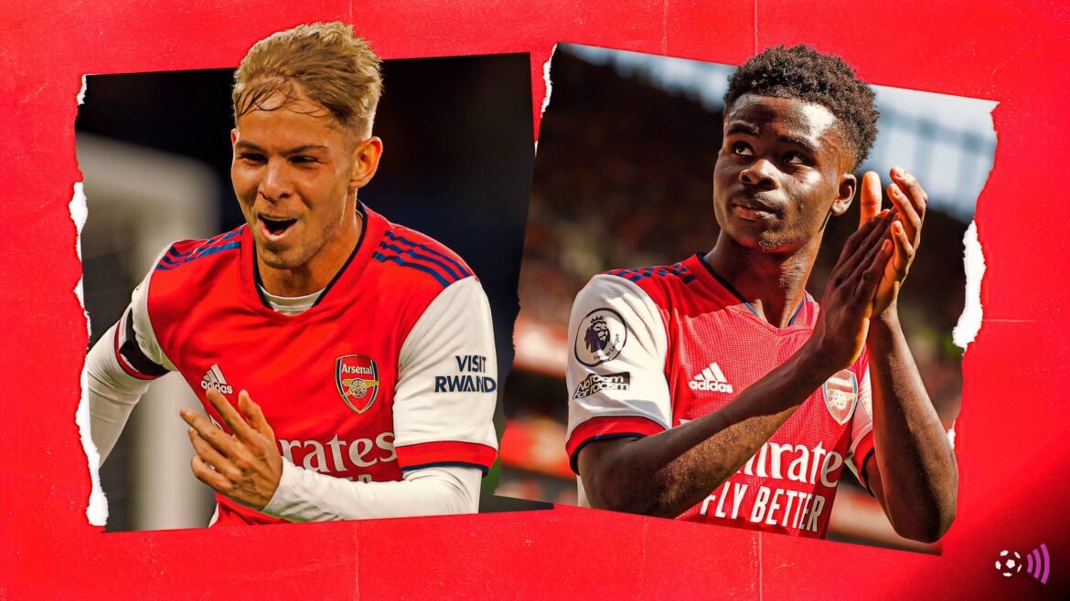 Jogador do Arsenal apresenta desempenho semelhante ao de Saka, mas está recebendo atenção como Smith Rowe