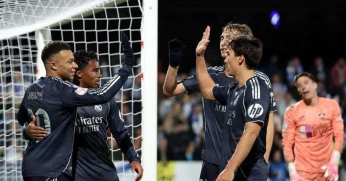 Real Madrid avança na Copa do Rei com Endrick como titular e destaque de Mbappé