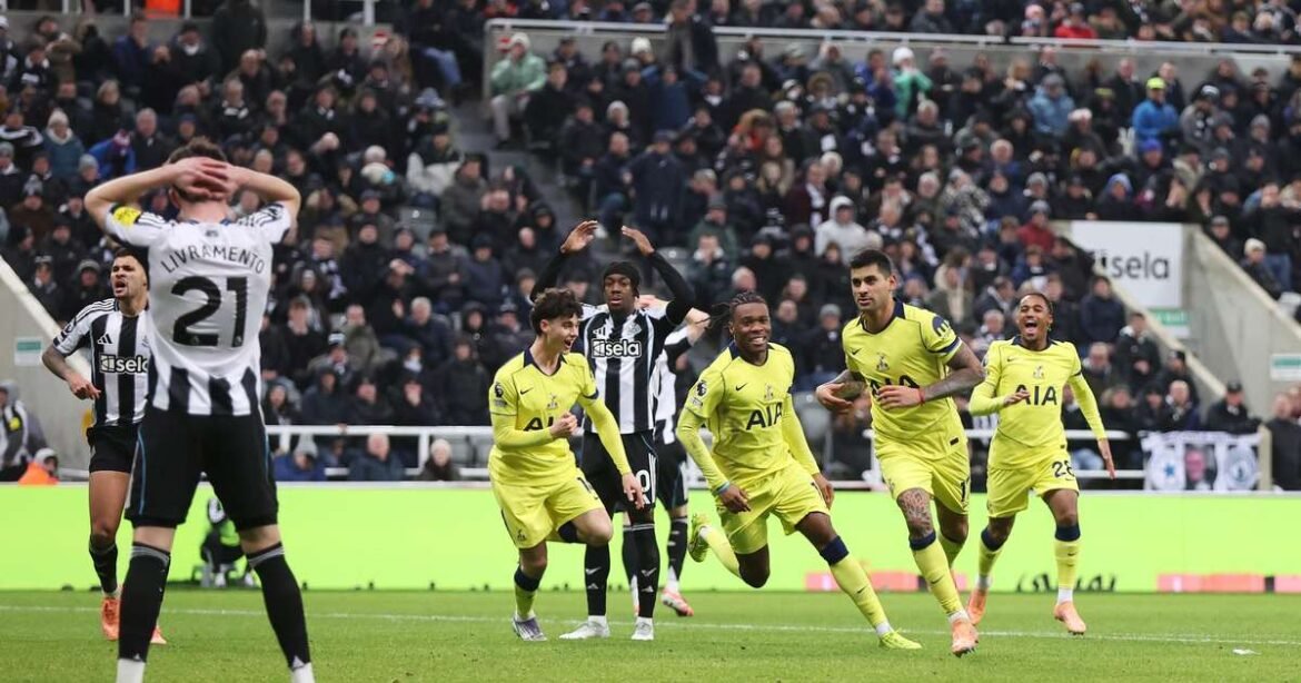 Tottenham empata nos minutos finais contra o Newcastle com um belo gol