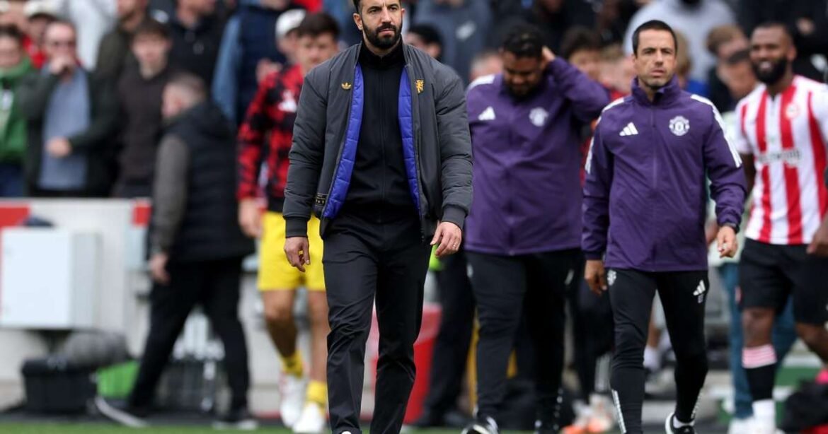 Amorim registra o menor desempenho entre os treinadores do Manchester United após a era Ferguson