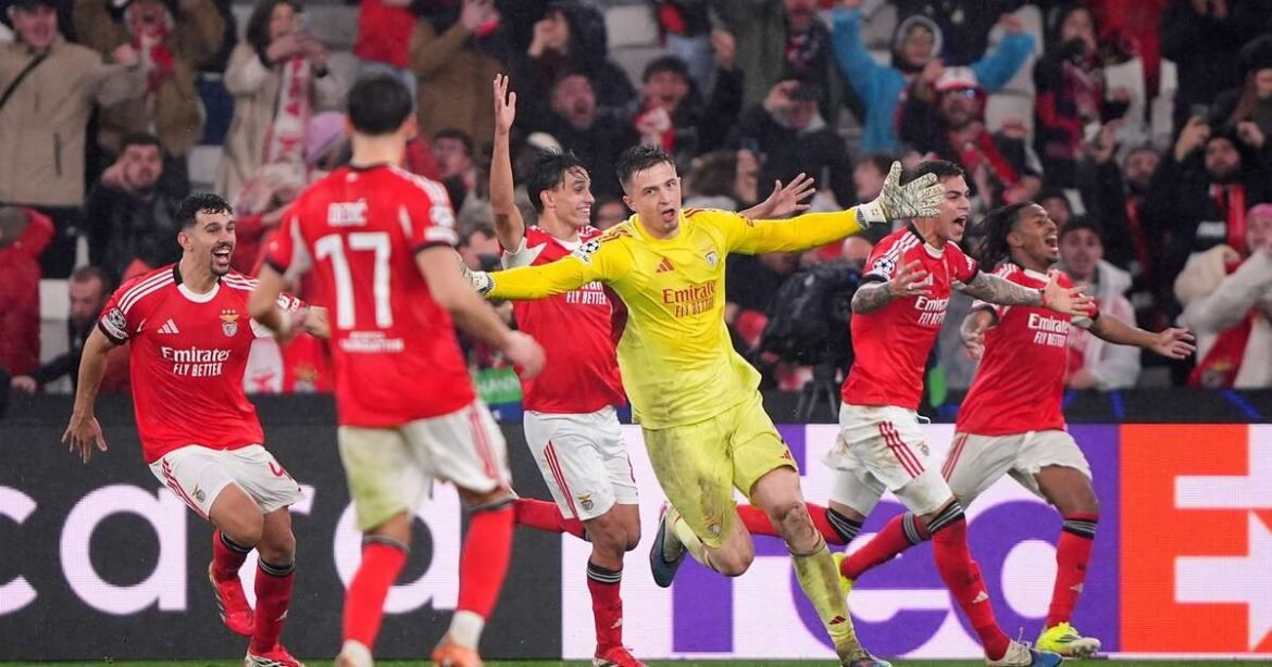 Benfica avança na Champions League com gol de goleiro contra o Real Madrid