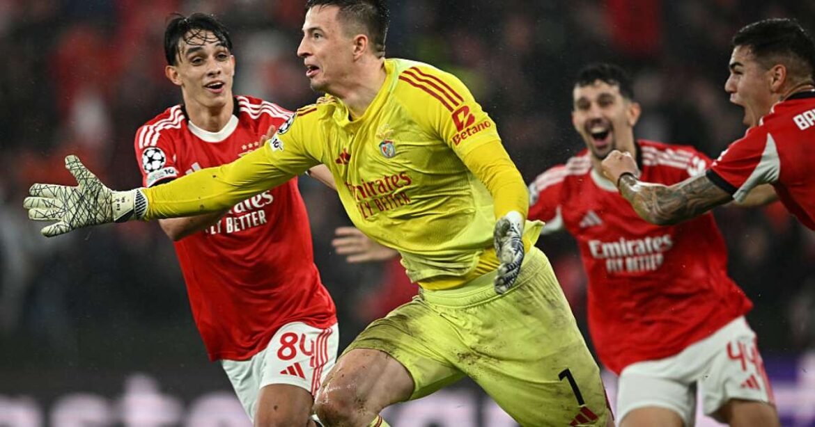 Descubra o goleiro que se tornou o herói da classificação do Benfica para os playoffs da Liga dos Campeões com um gol no último minuto