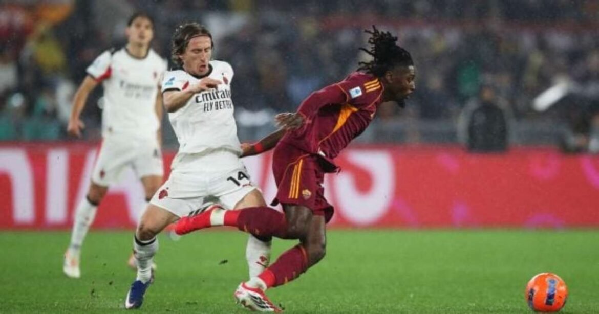 Milan fica no empate com a Roma fora de casa e perde oportunidade de se aproximar da liderança