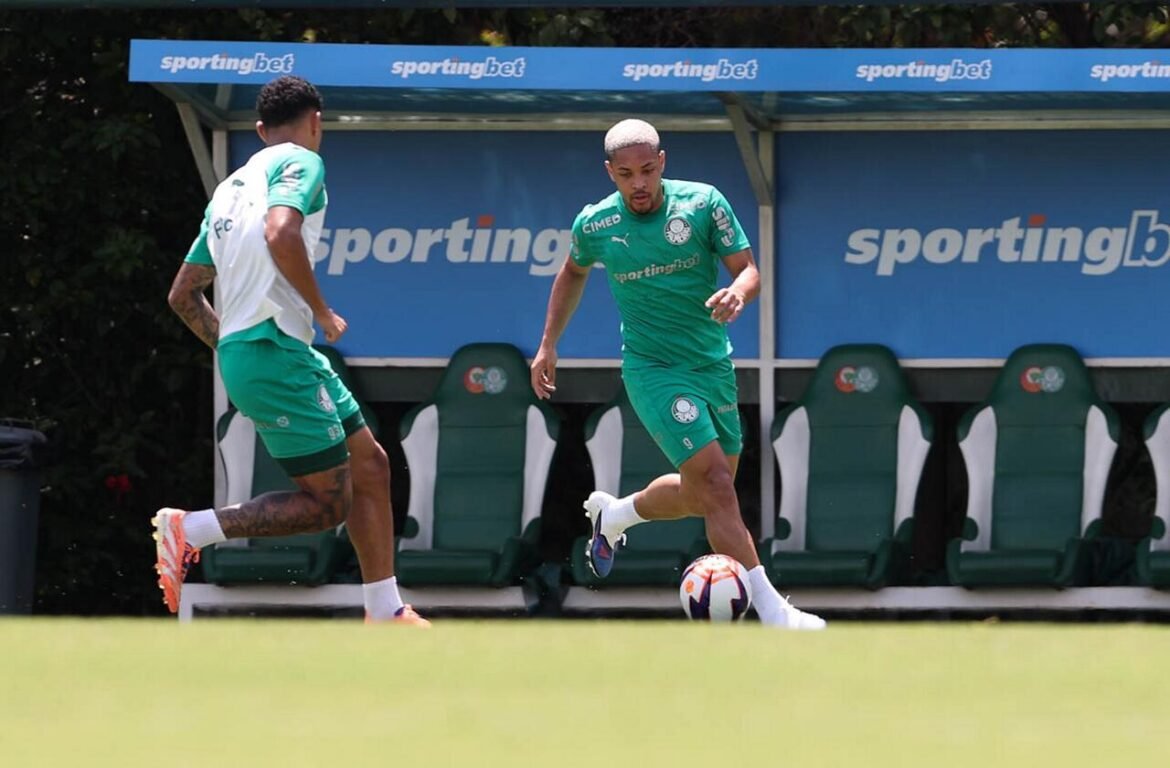 Palmeiras retorna aos treinos e Vitor Roque destaca importância do gol e do empate como visitante