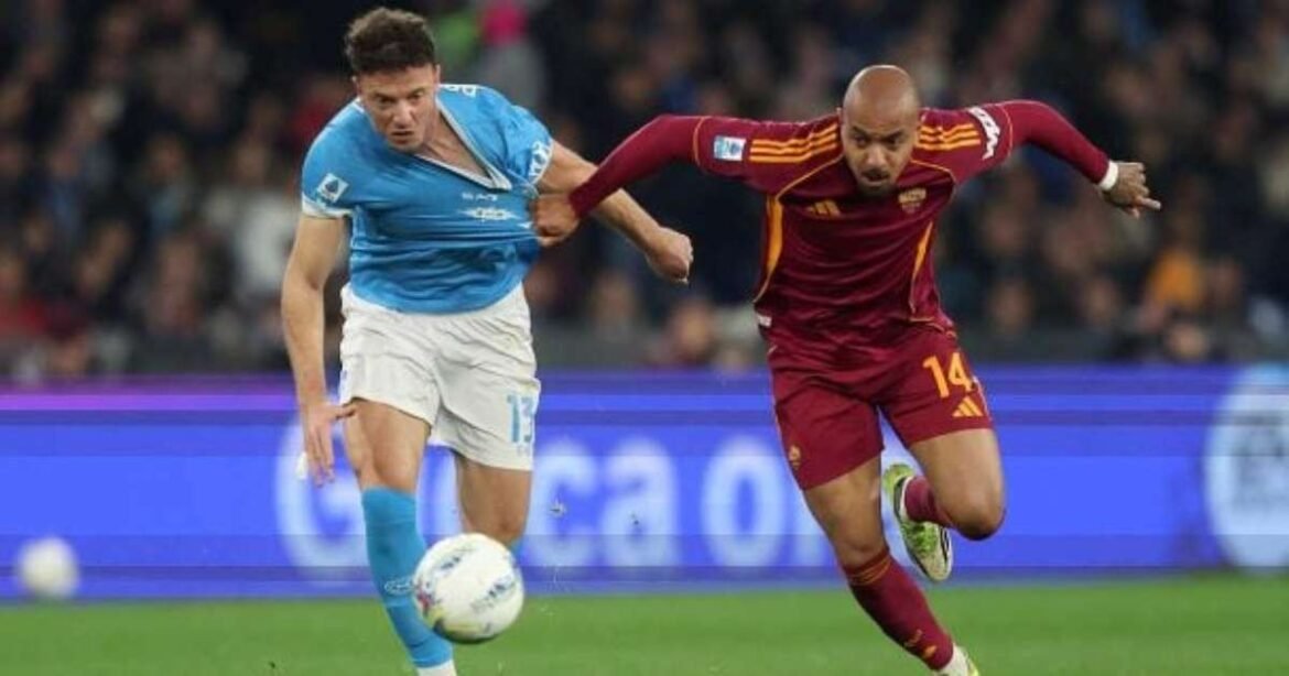 Napoli e Roma empatam em partida com brasileiros em evidência