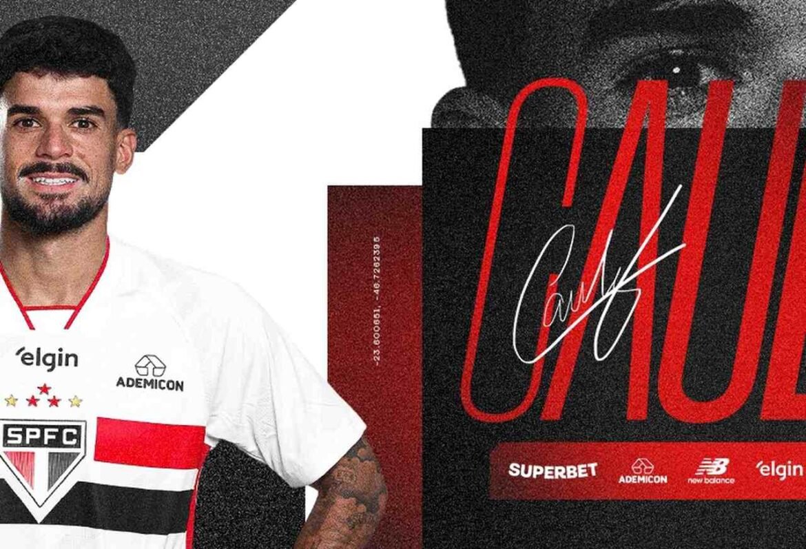 São Paulo formaliza a aquisição do meia-atacante Cauly