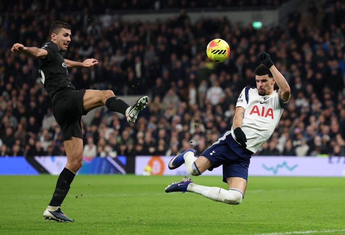 Tottenham Marca Gol Surpreendente e Empata com o Manchester City