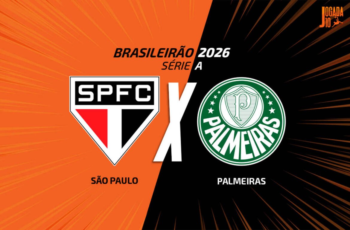 Acompanhe São Paulo e Palmeiras AO VIVO com a Voz do Esporte às 19h30