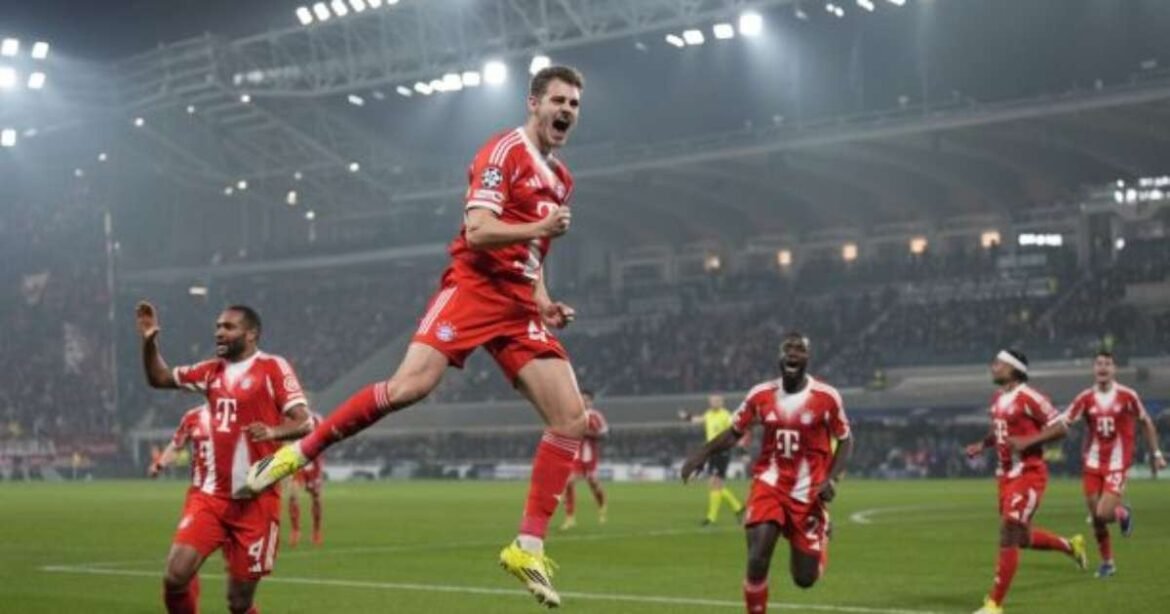 Bayern domina a Atalanta e se aproxima da classificação para as quartas de final da Liga dos Campeões