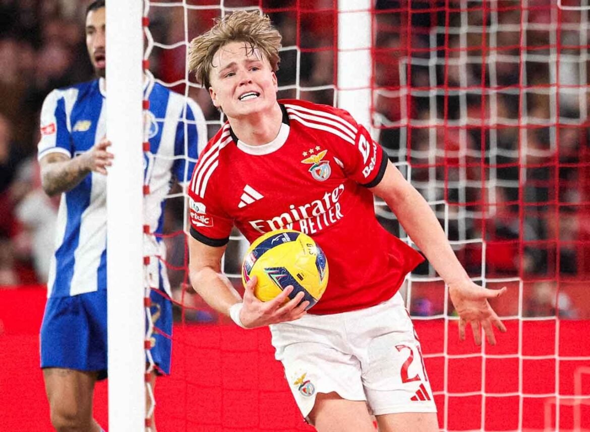 Benfica busca recuperação após desvantagem contra o Porto no Campeonato Português