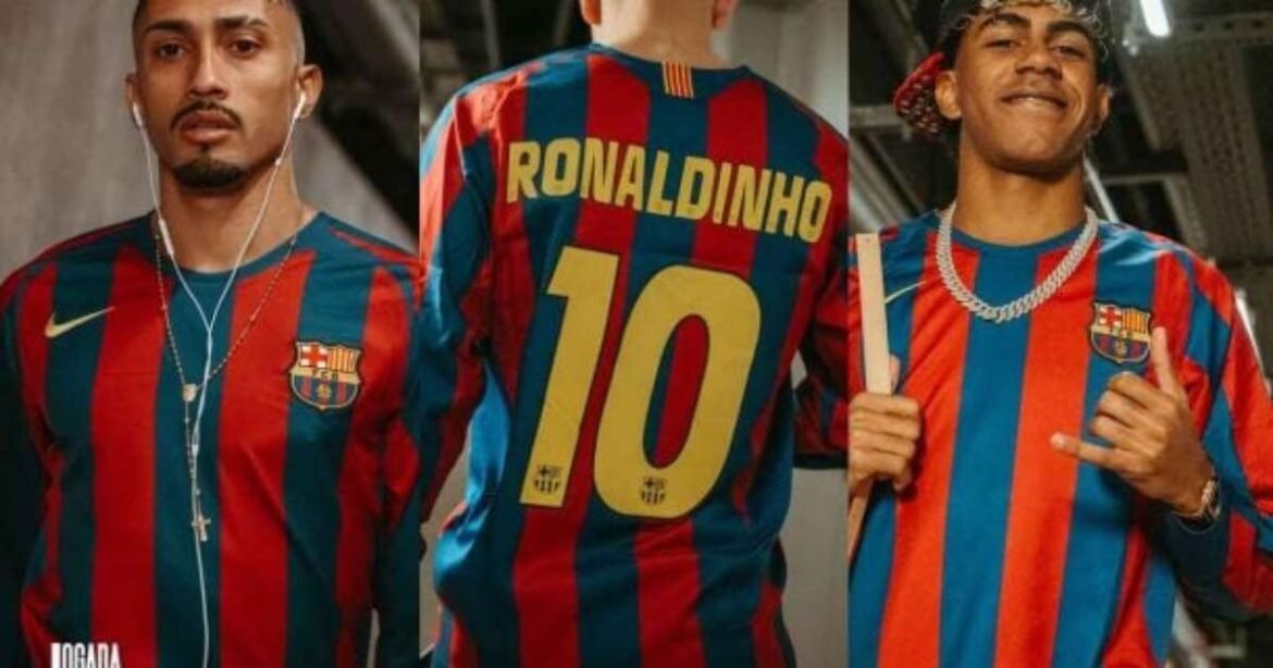 Fãs do Barcelona esgotam camisetas em tributo a Ronaldinho