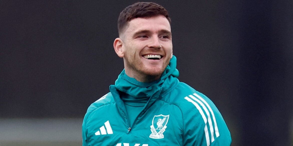 Liverpool avalia a substituição de Andy Robertson por Vinicius Lira, do Santos