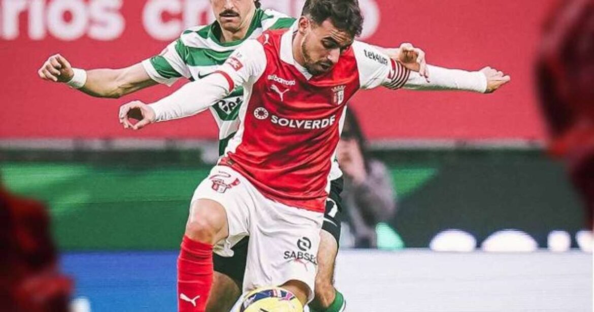 Sporting permite empate com Braga nos minutos finais e facilita liderança do Porto