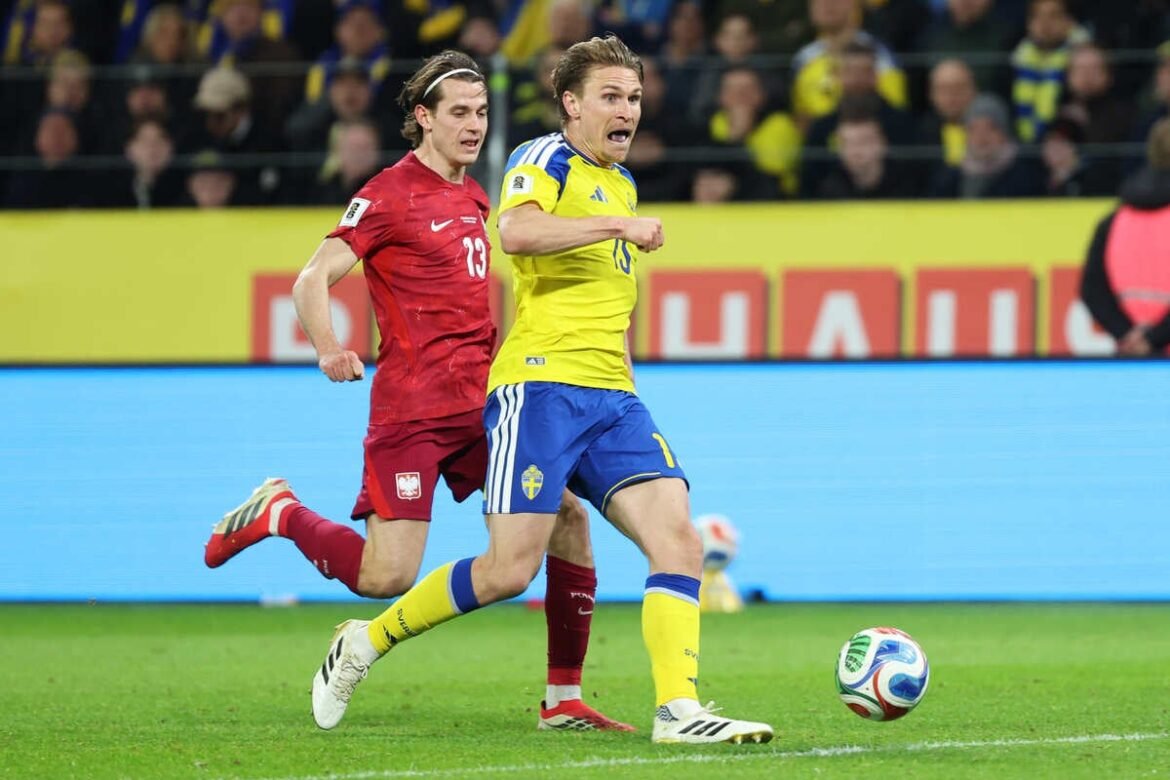 Suécia supera Polônia e se classifica para a Copa do Mundo de 2026
