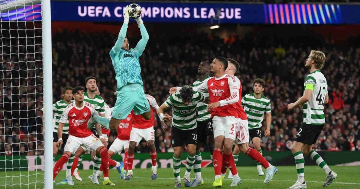 Arsenal supera desafios contra o Sporting e garante lugar na semifinal