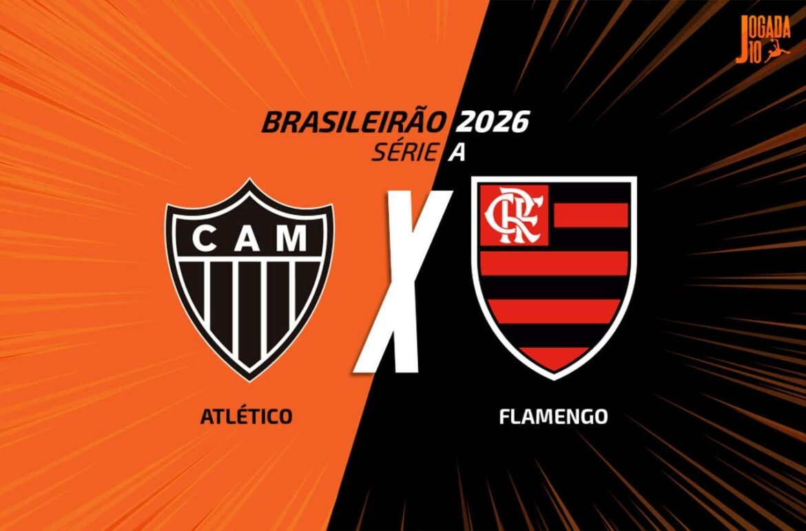 Atlético enfrenta Flamengo ao vivo com a Voz do Esporte às 19h
