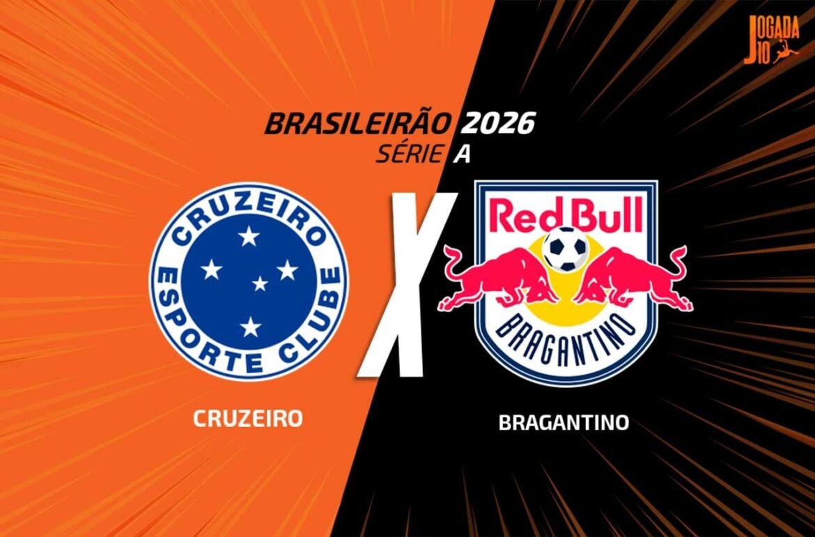 Cruzeiro enfrenta Bragantino AO VIVO, com a narração da Voz do Esporte, às 17h