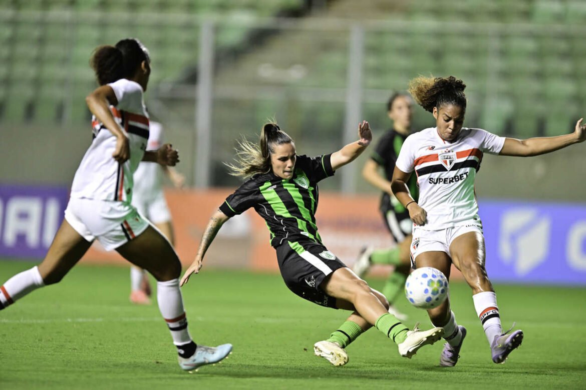 São Paulo empata com América-MG e deixa escapar a liderança do Campeonato Brasileiro Feminino