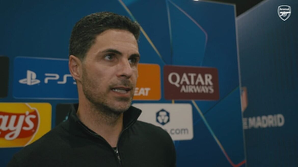Arteta comemora retorno do Arsenal à final da Champions após duas décadas