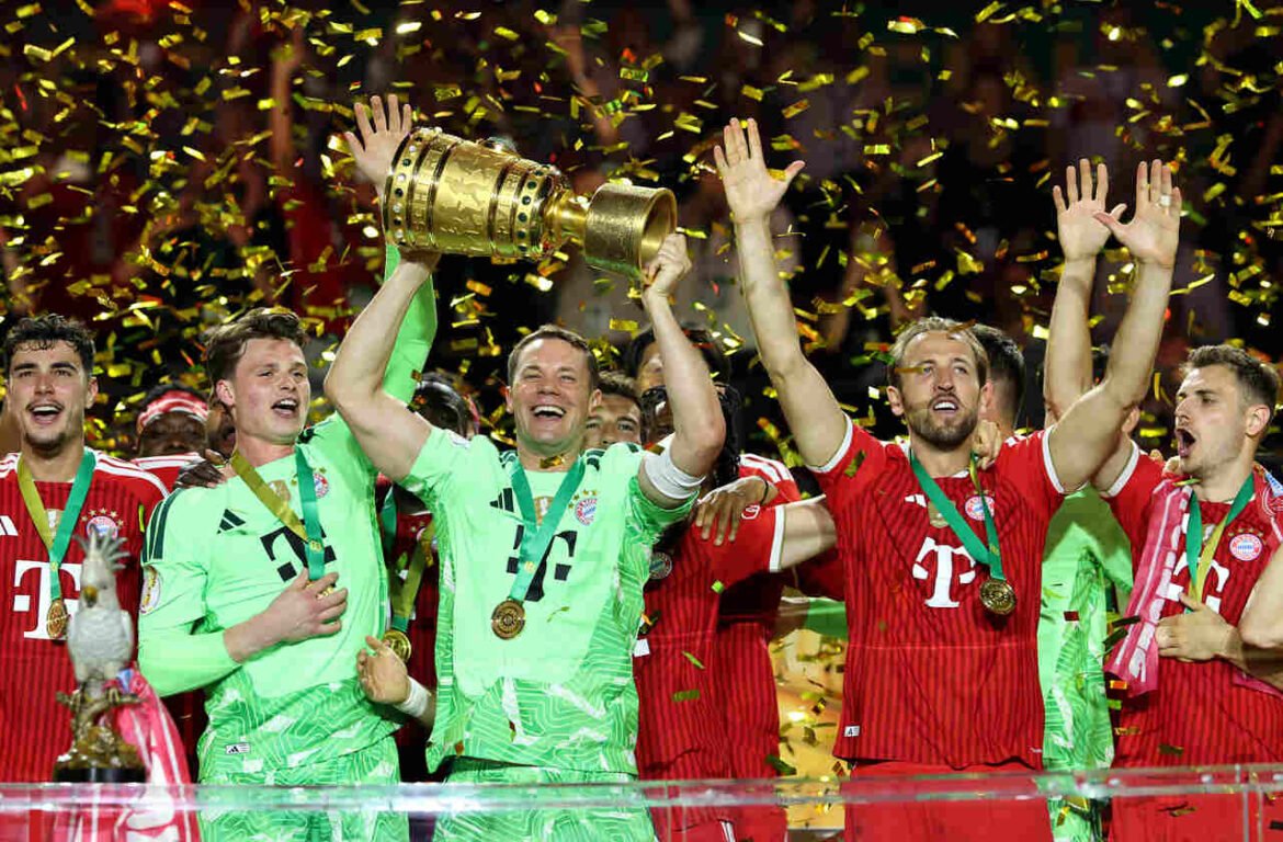 Kane brilha com três gols, Bayern de Munique vence Stuttgart e conquista a Copa da Alemanha.