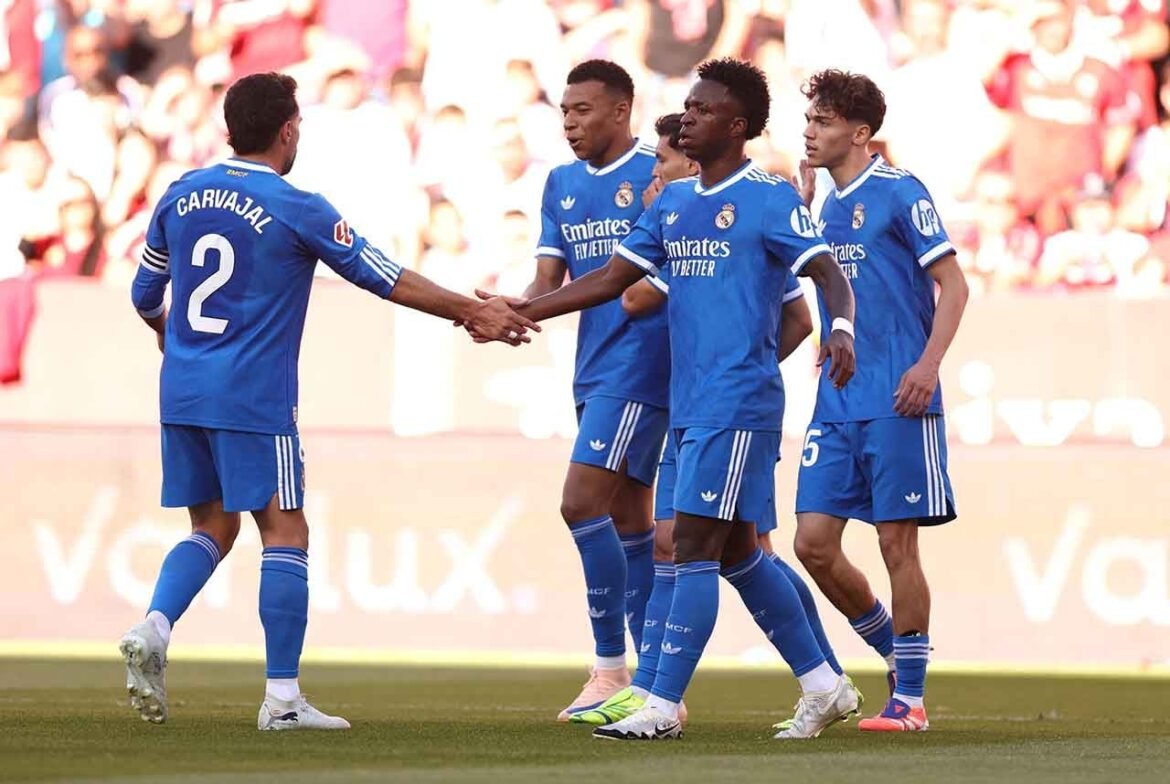 Vini Jr. brilha e Real Madrid vence Sevilla na reta final do Campeonato Espanhol