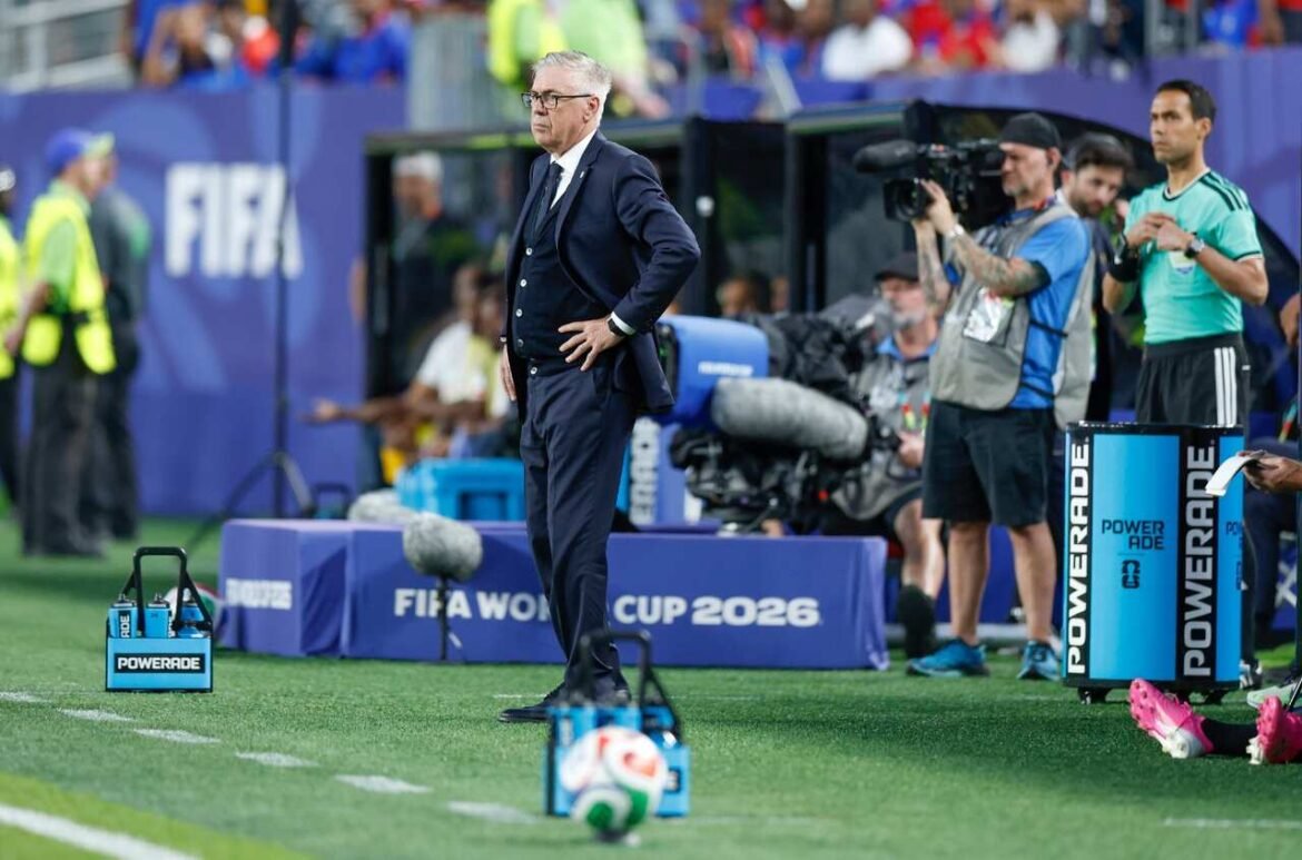 Ancelotti destaca o crescimento de Vini, a evolução da seleção brasileira e pede tranquilidade para os próximos jogos da Copa