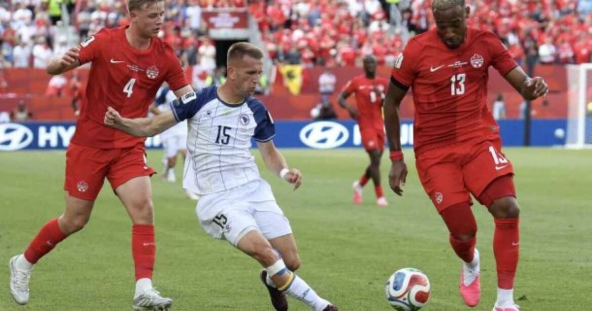 Empate emocionante entre Canadá e Bósnia marca a estreia do Grupo B em Toronto
