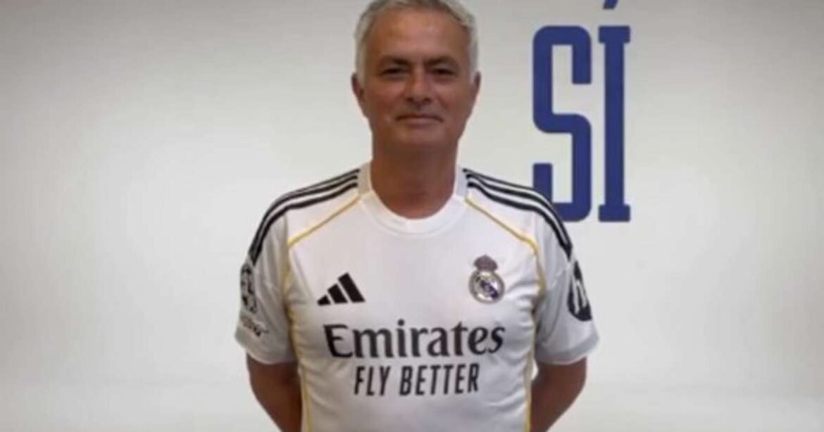Florentino Pérez, presidente do Real Madrid, revela a contratação de José Mourinho