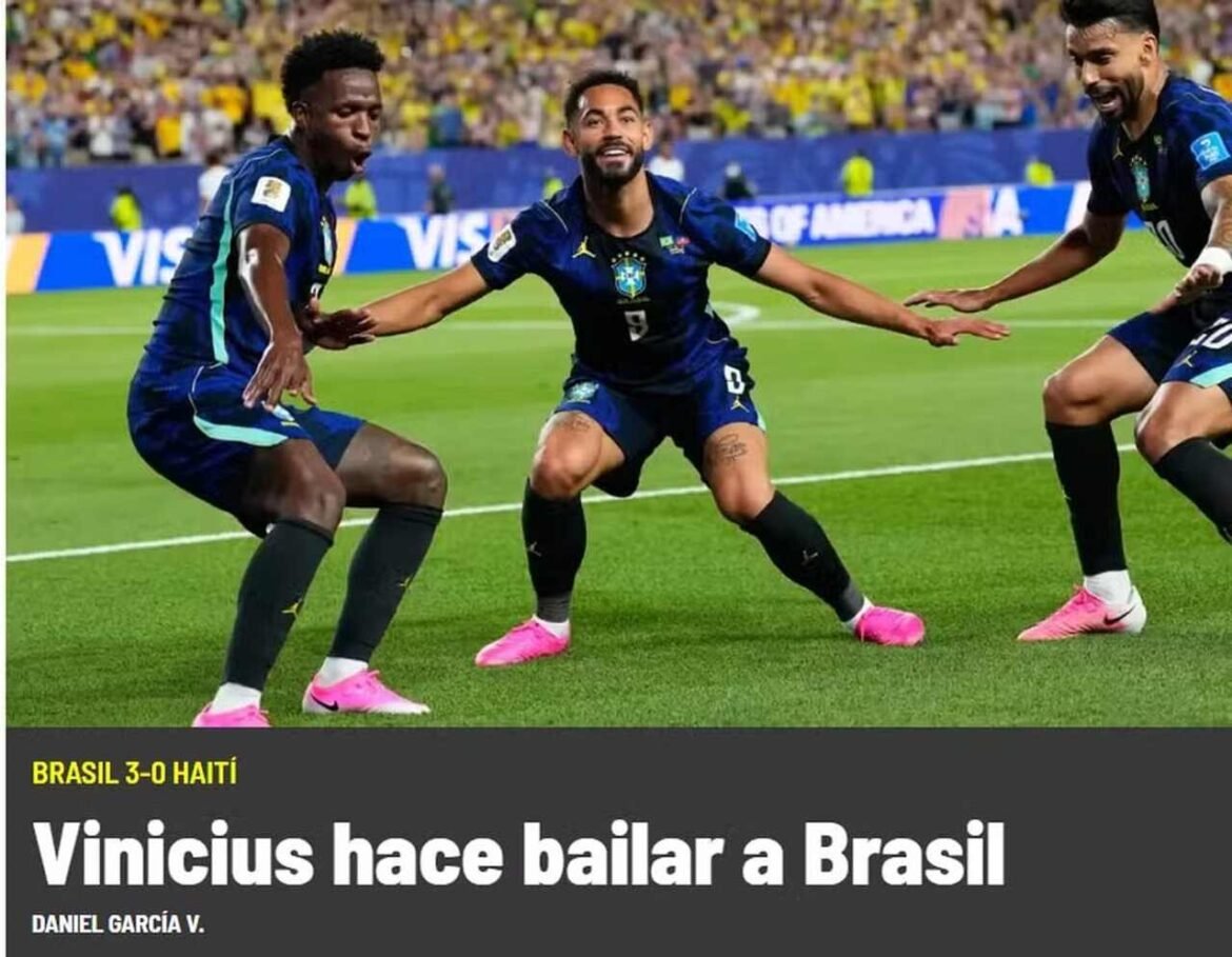 Imprensa global destaca desempenho do Brasil e enaltece Vini Jr: "Incrível"