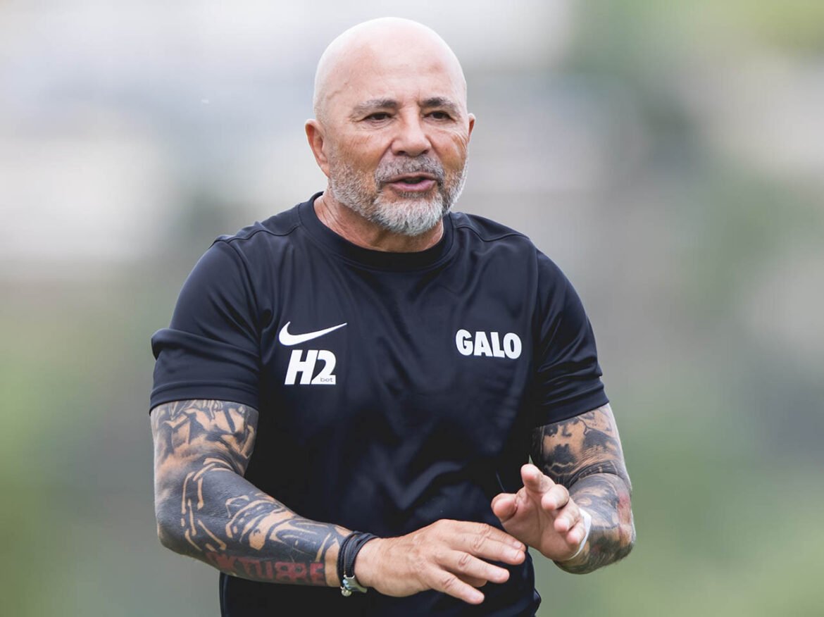 Sampaoli é visto participando de uma troca de figurinhas no Rio de Janeiro