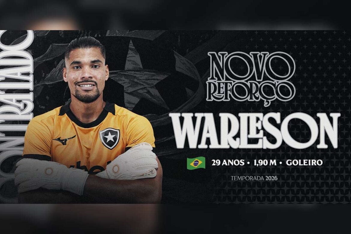 Botafogo confirma a contratação de Warleson
