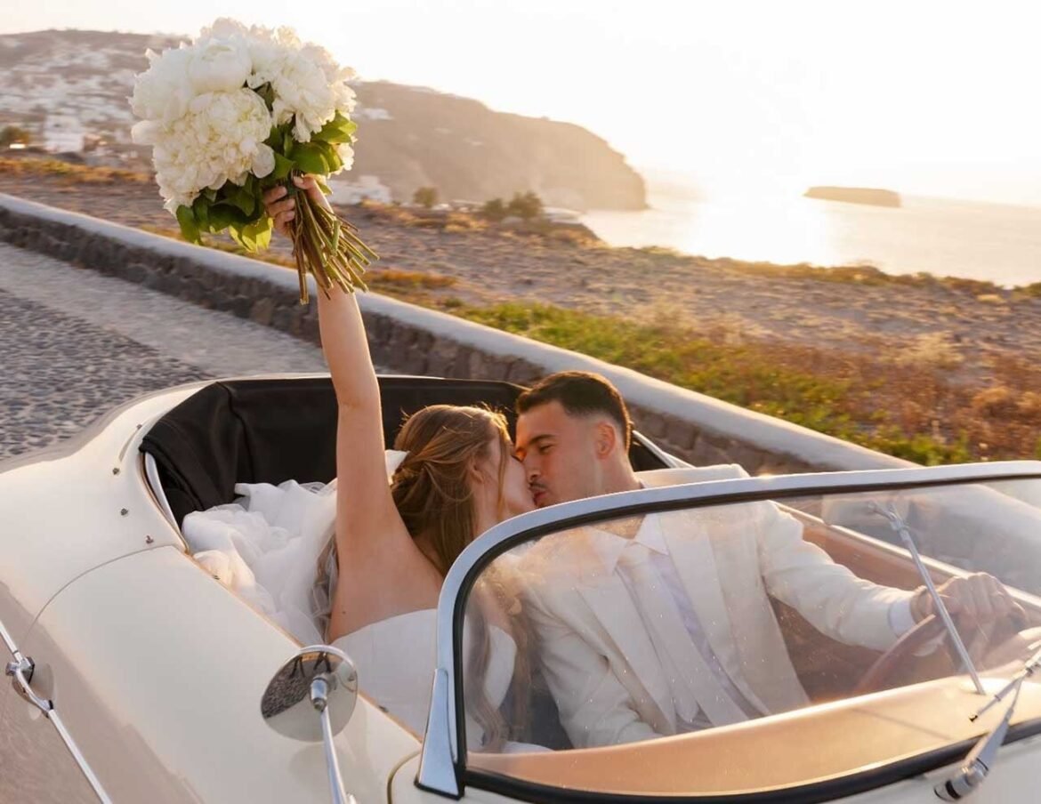 Gabriel Martinelli e Isabella Rousso celebram casamento em uma cerimônia íntima na Grécia