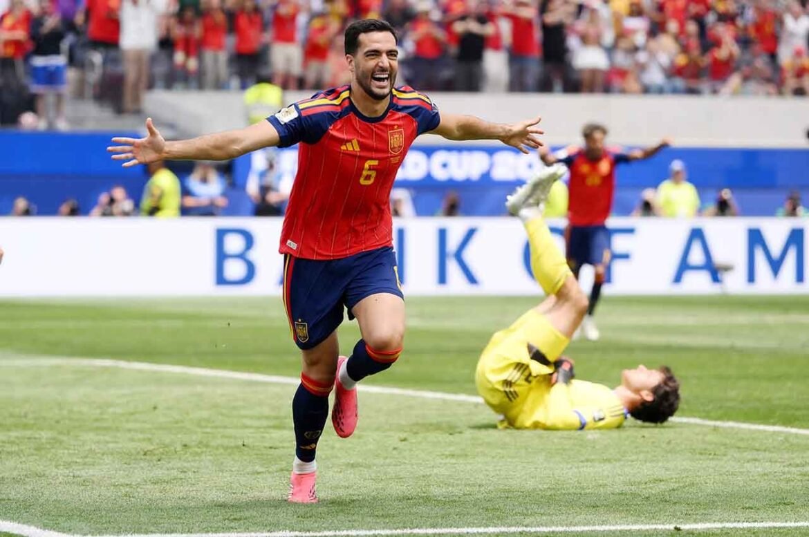 Merino brilha novamente e Espanha avança para a semifinal da Copa do Mundo ao vencer a Bélgica