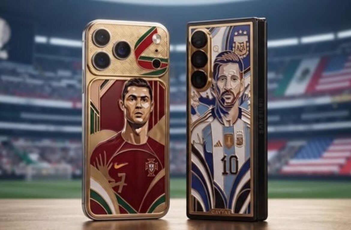 Messi e Cristiano Ronaldo lançam edições especiais de celulares em ouro em coleção exclusiva