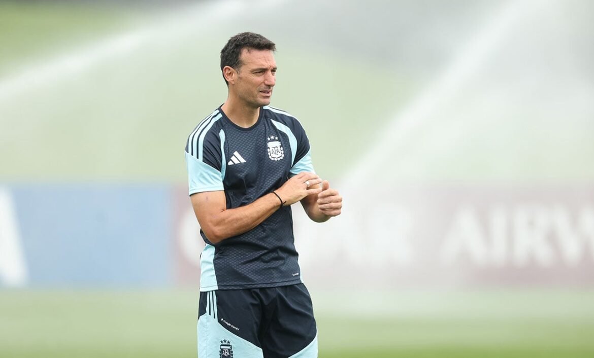 Scaloni pode manter a mesma formação da Argentina pela primeira vez na Copa do Mundo